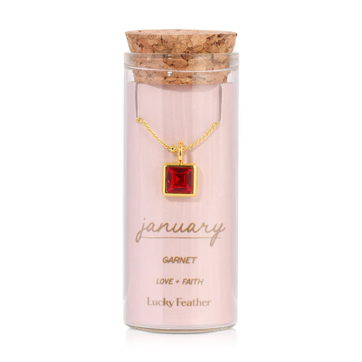 Birthstone Bottle Necklace