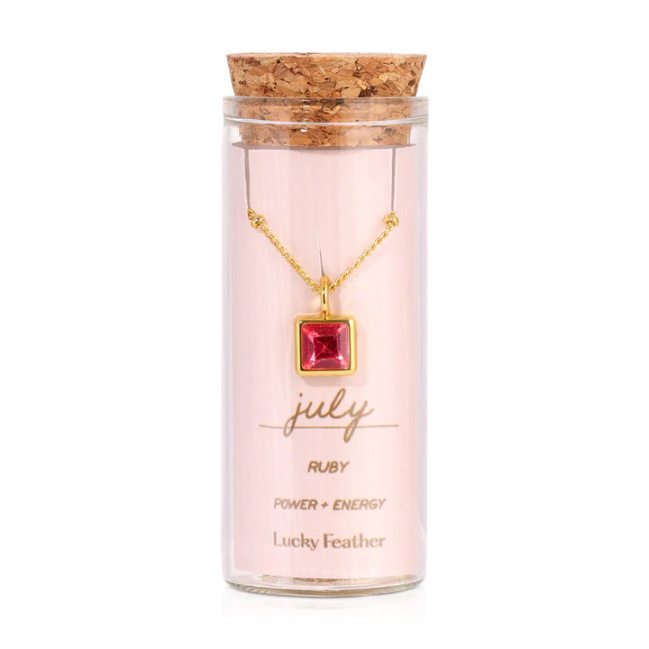 Birthstone Bottle Necklace