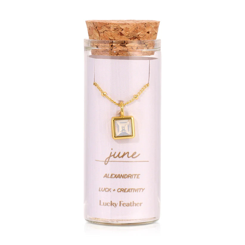 Birthstone Bottle Necklace
