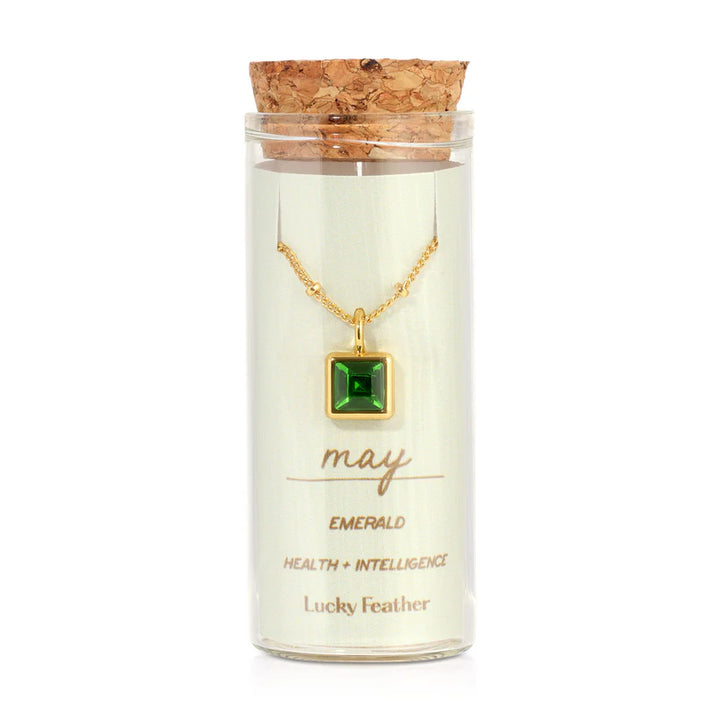 Birthstone Bottle Necklace