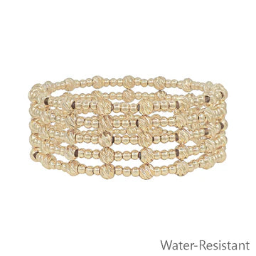 Beaded Set of 5 Stretch Bracelets