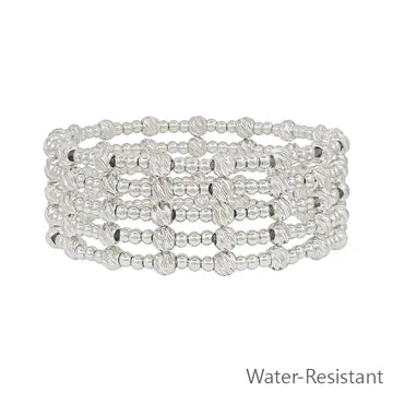 Beaded Set of 5 Stretch Bracelets