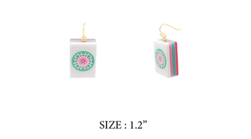 Mahjong Tile Acrylic 1.25" Earring
