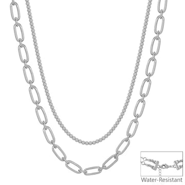 Beaded Open Chain Multi Way 16"-18" Necklace