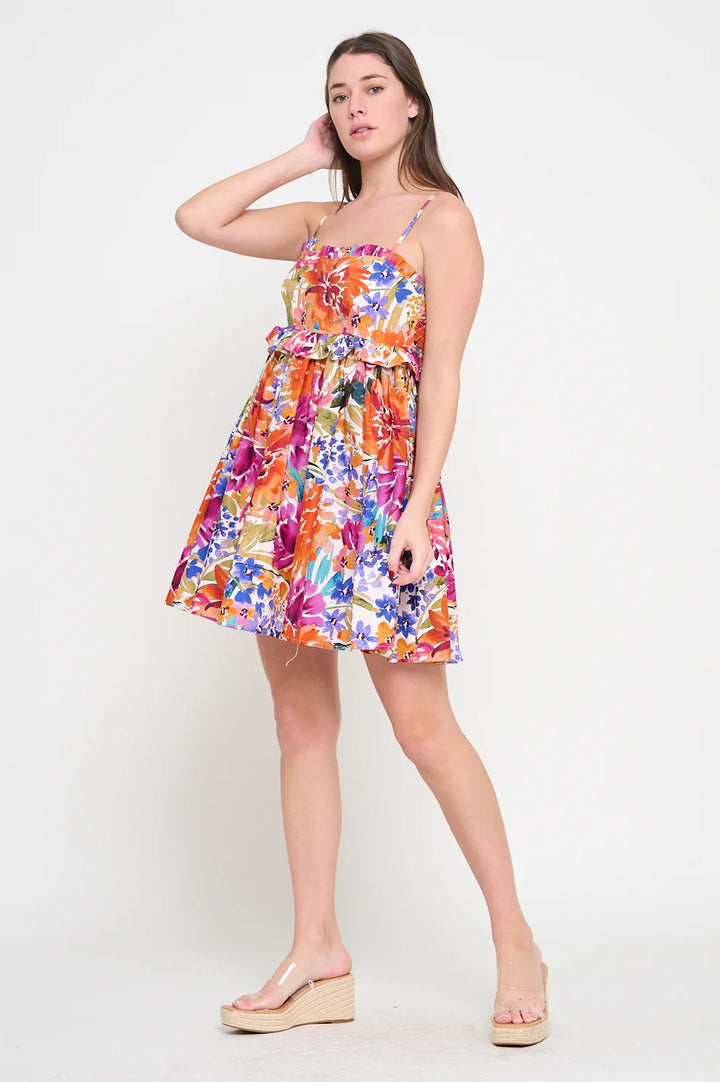 Fall Fiesta Strap Tube Dress