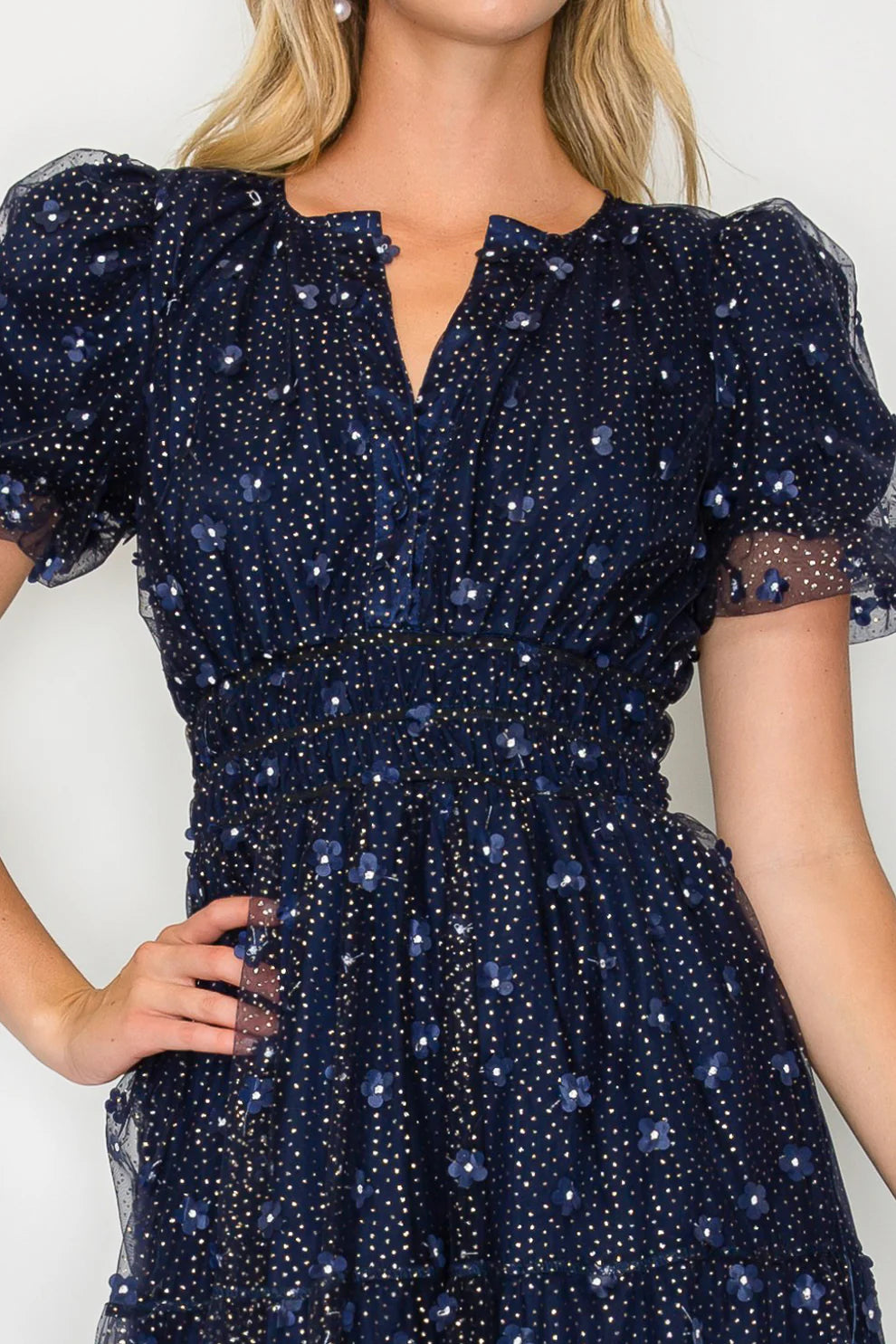 Holiday Daisy Midi Dress