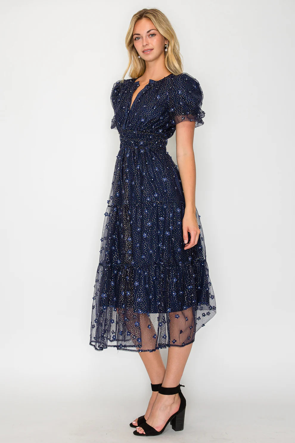 Holiday Daisy Midi Dress