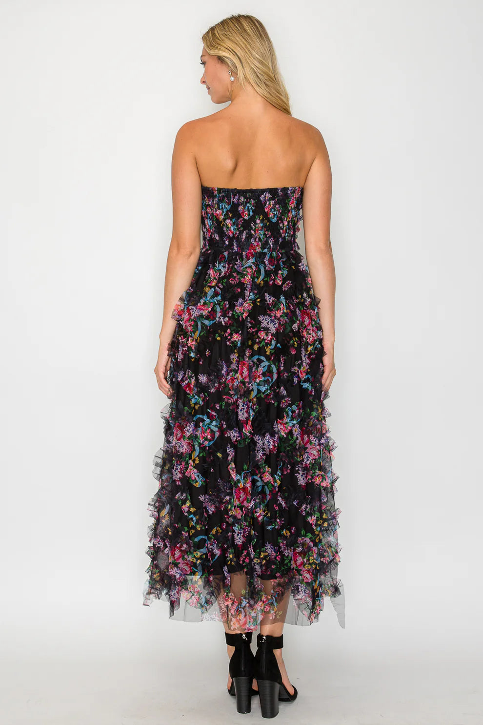 Whisper Bloom Tube Maxi Dress