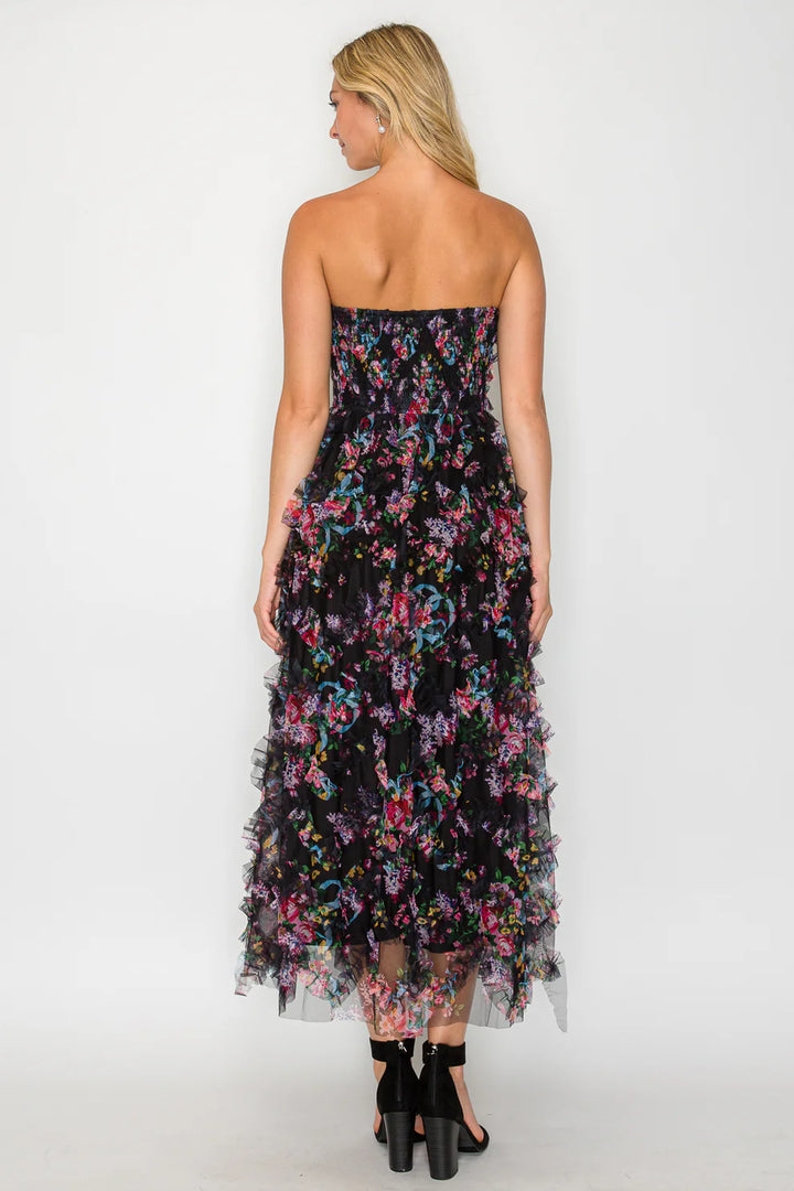 Whisper Bloom Tube Maxi Dress