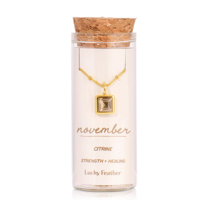 Birthstone Bottle Necklace