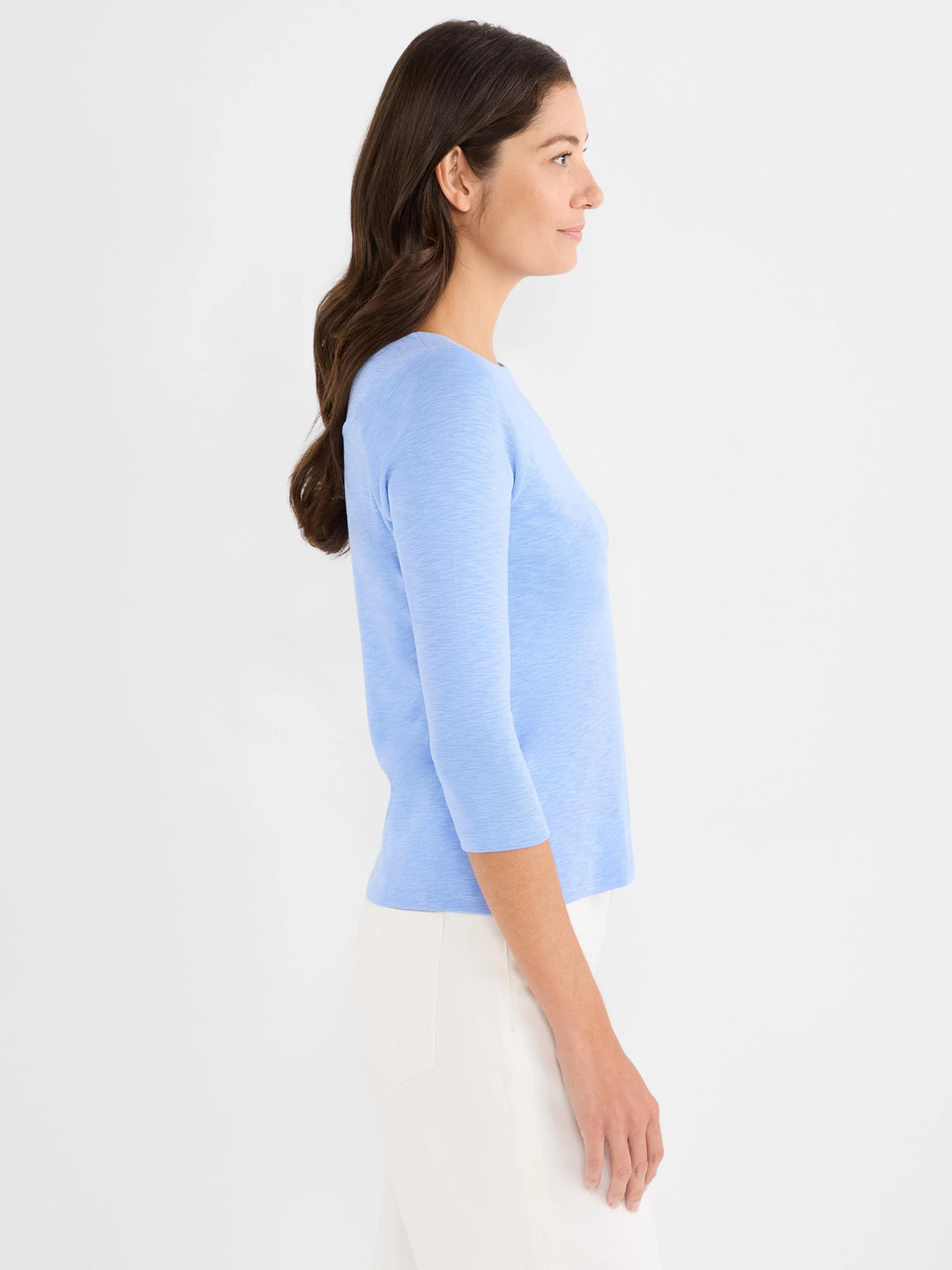3/4 Sleeve Ballet Boat Neck Top