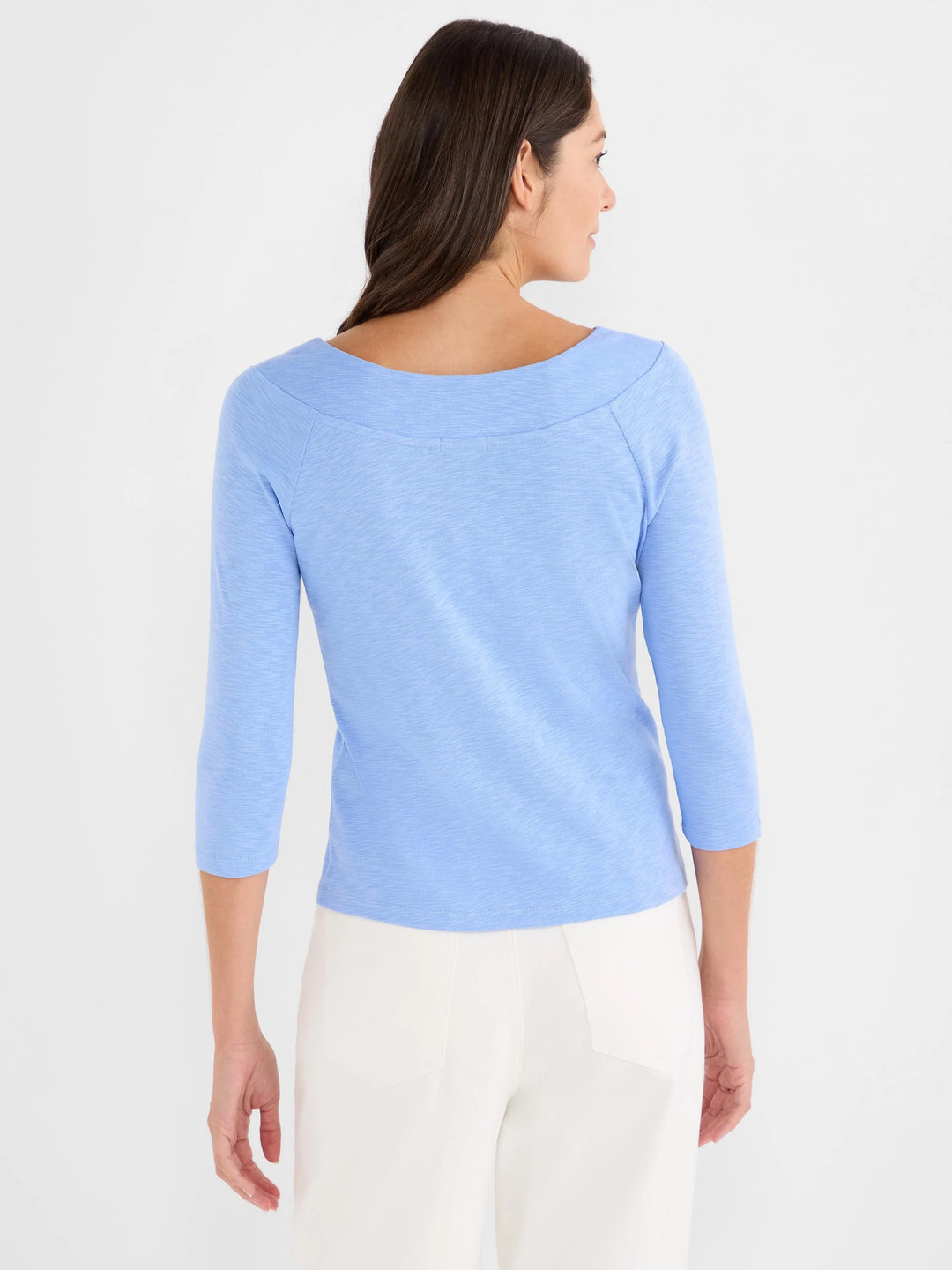 3/4 Sleeve Ballet Boat Neck Top