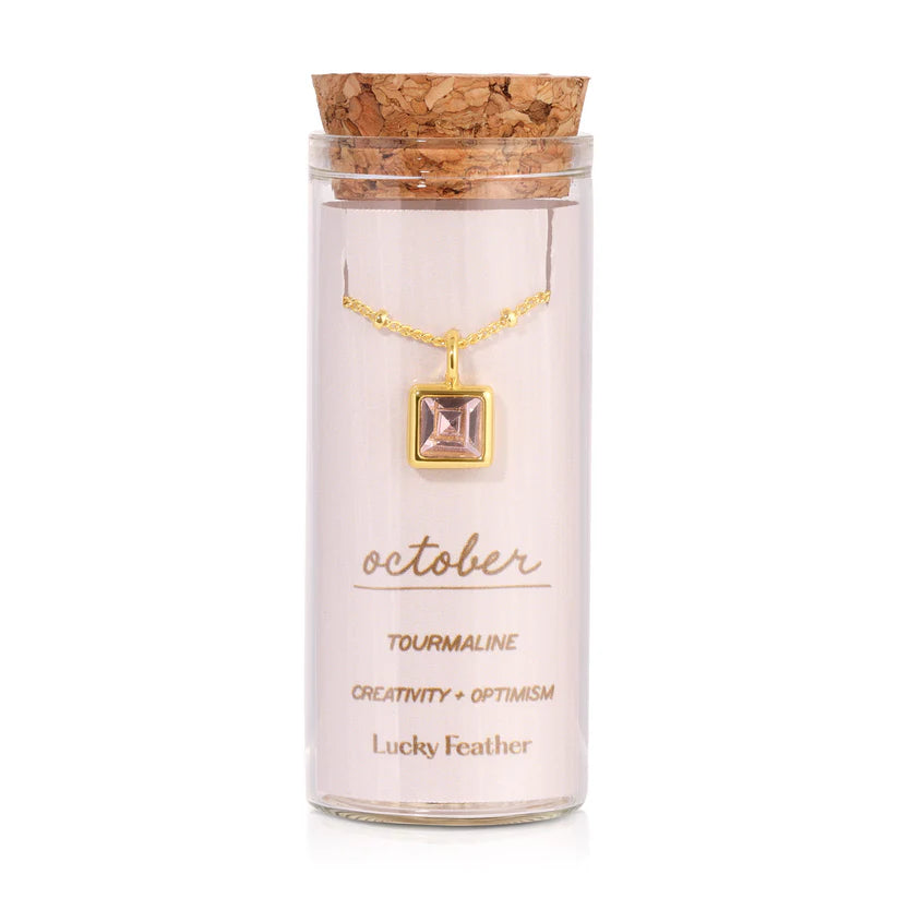 Birthstone Bottle Necklace