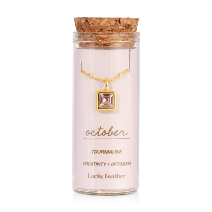 Birthstone Bottle Necklace