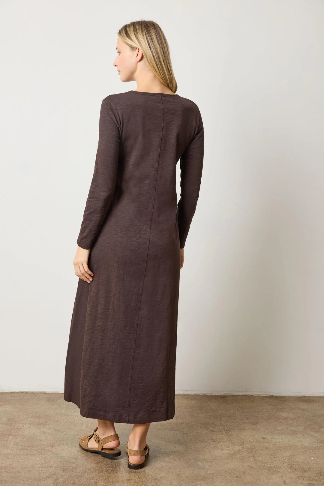 V-NECK MAXI DRESS