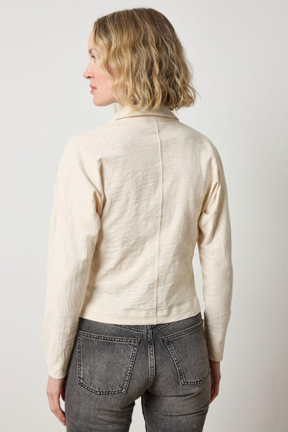 Side Pleat Button Down