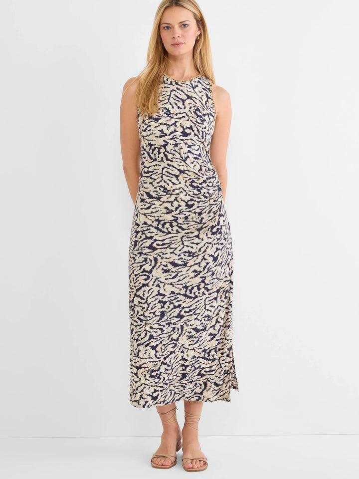 Contrast Swirl Heather Dress