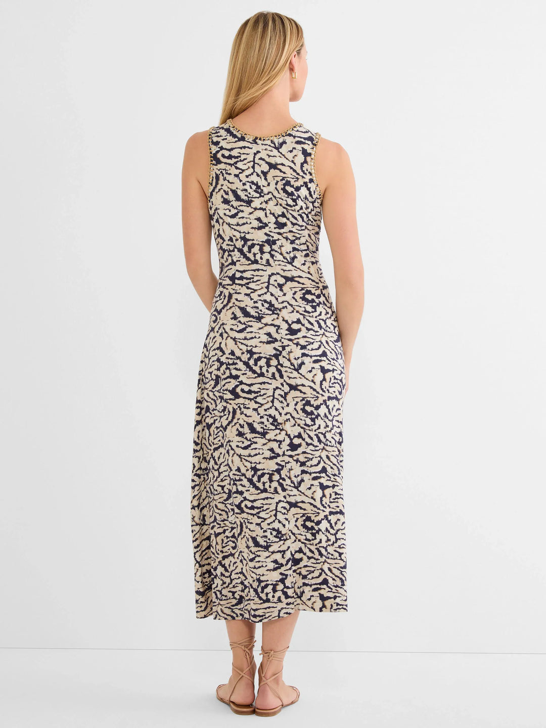 Contrast Swirl Heather Dress