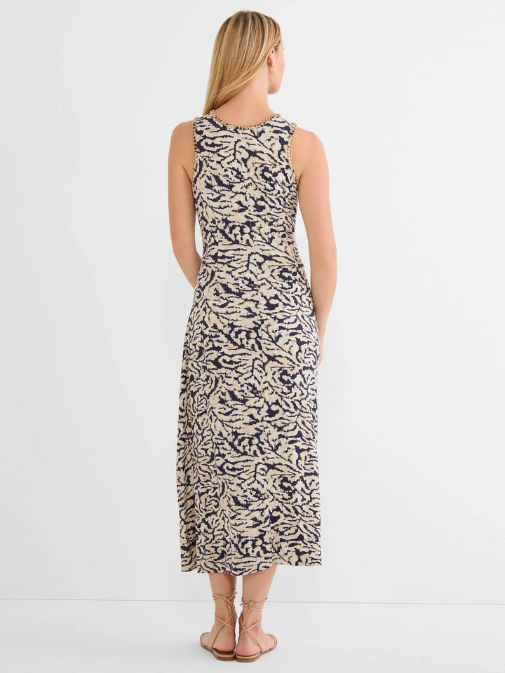 Contrast Swirl Heather Dress