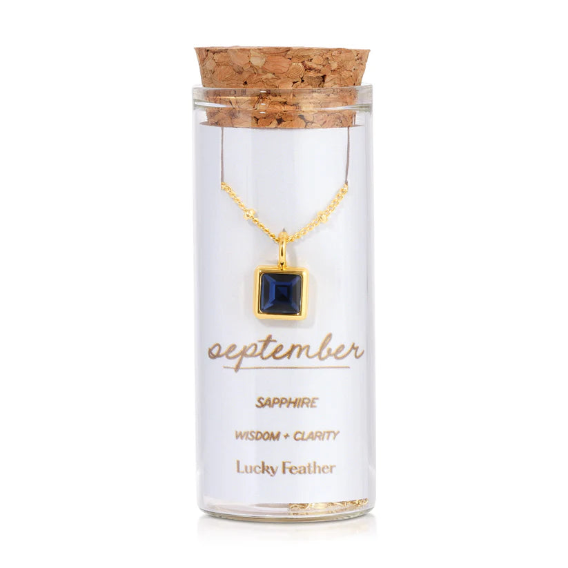 Birthstone Bottle Necklace