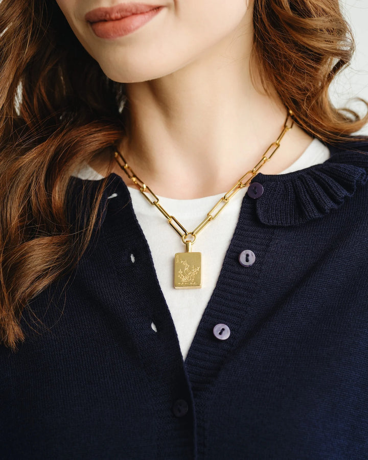 BIRD BAM MAHJONG LARGE PAPERCLIP NECKLACE