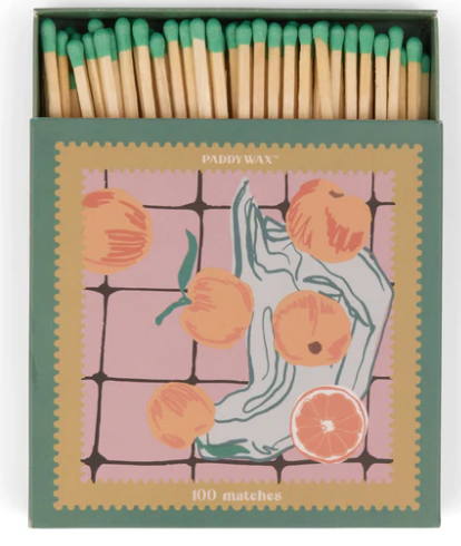 100 Jumbo Boxed Matches with Green Tips