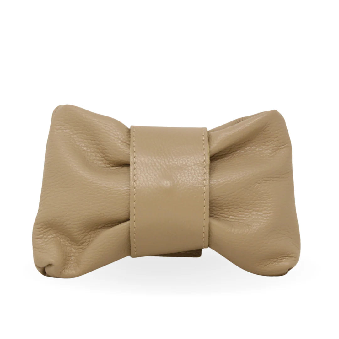 Italian Leather Bow Bag