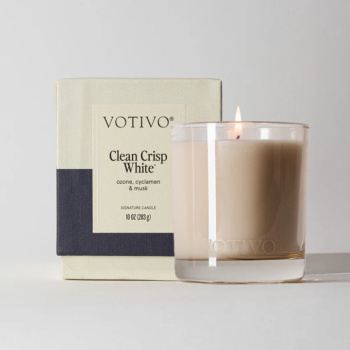 Clean Crisp White 10oz Signature Candle