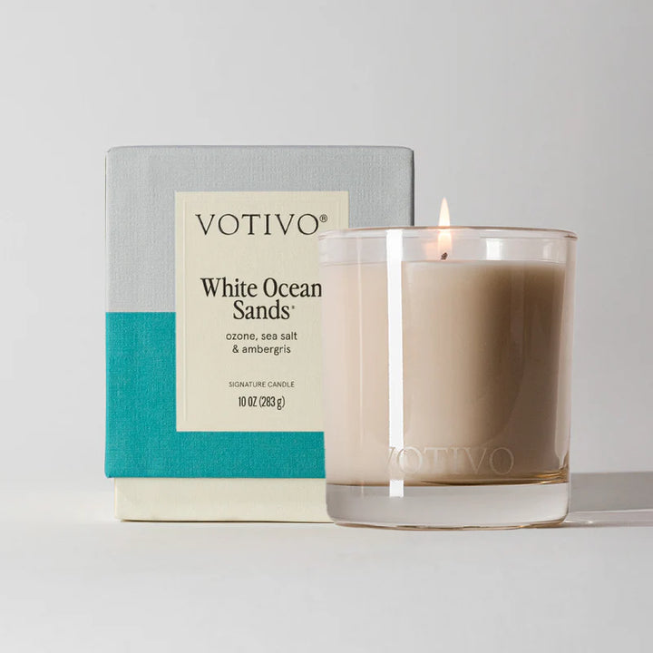 White Ocean Sands 10oz Signature Candle