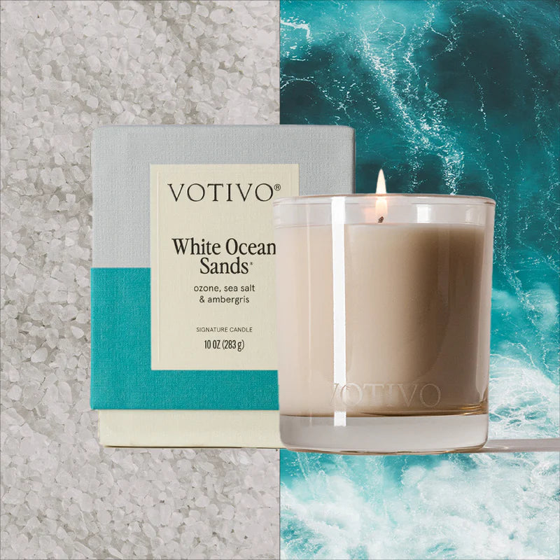 White Ocean Sands 10oz Signature Candle