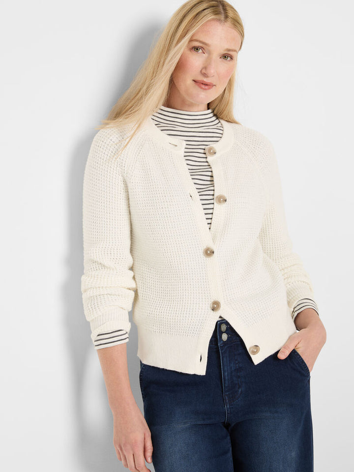 Waffle Tuck Cardigan