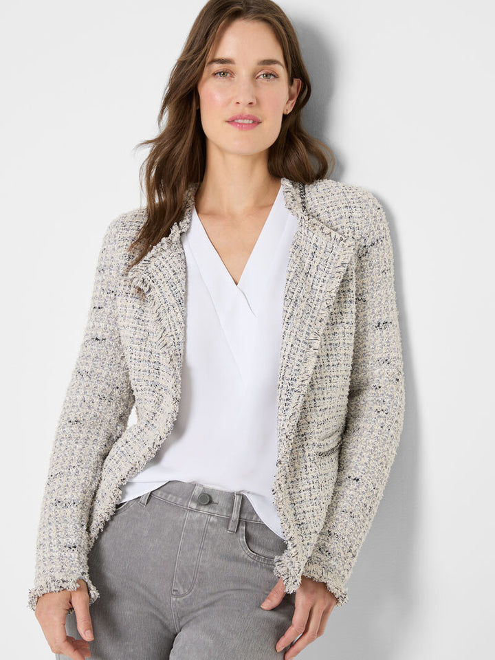 Chain Trim Fringe Blazer