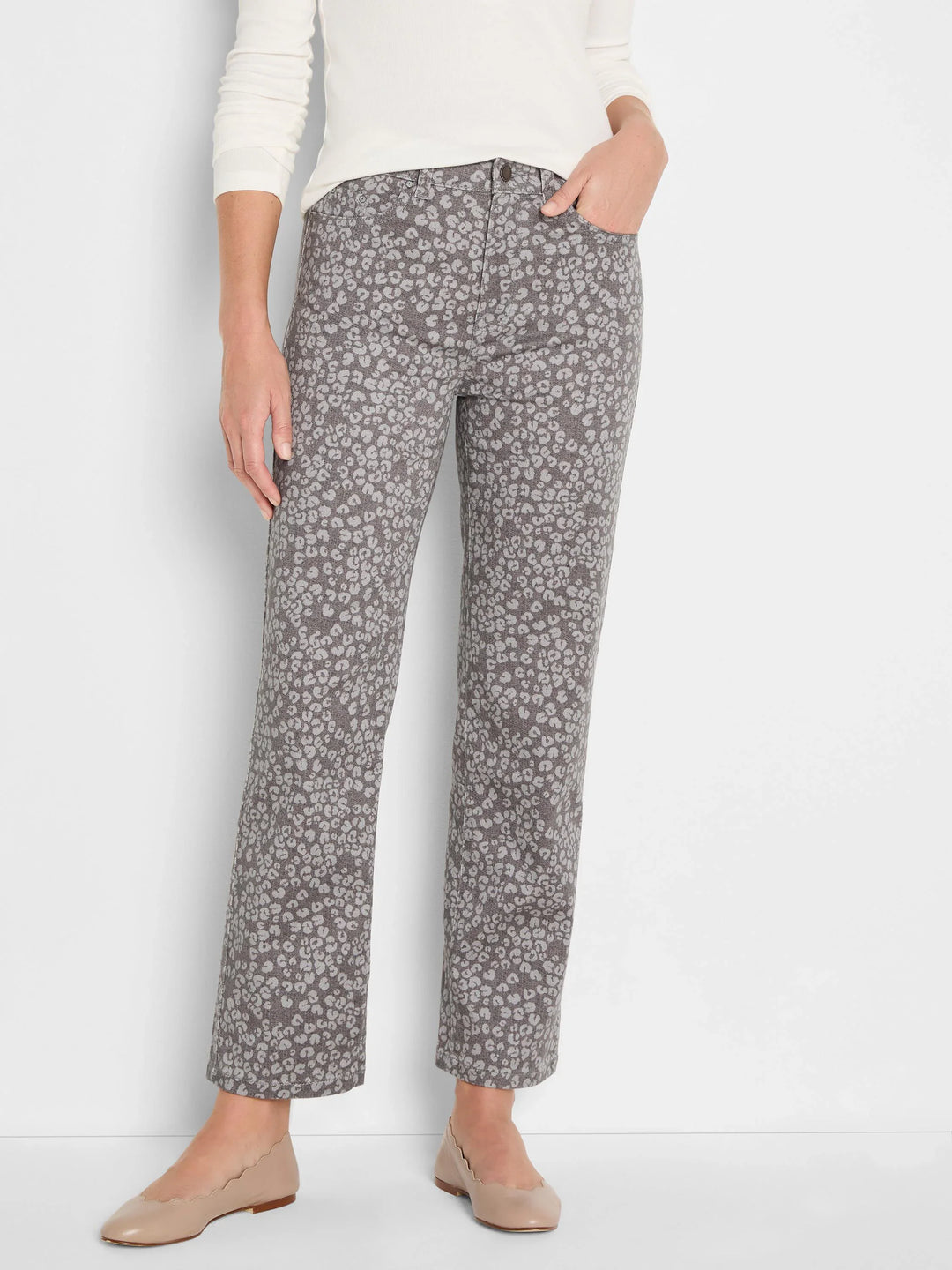 28" Leopard Print Jean