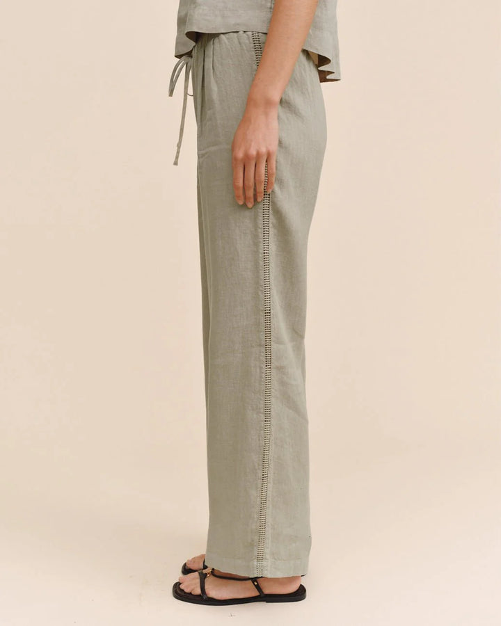 Beach Pant with Lattice Stripe