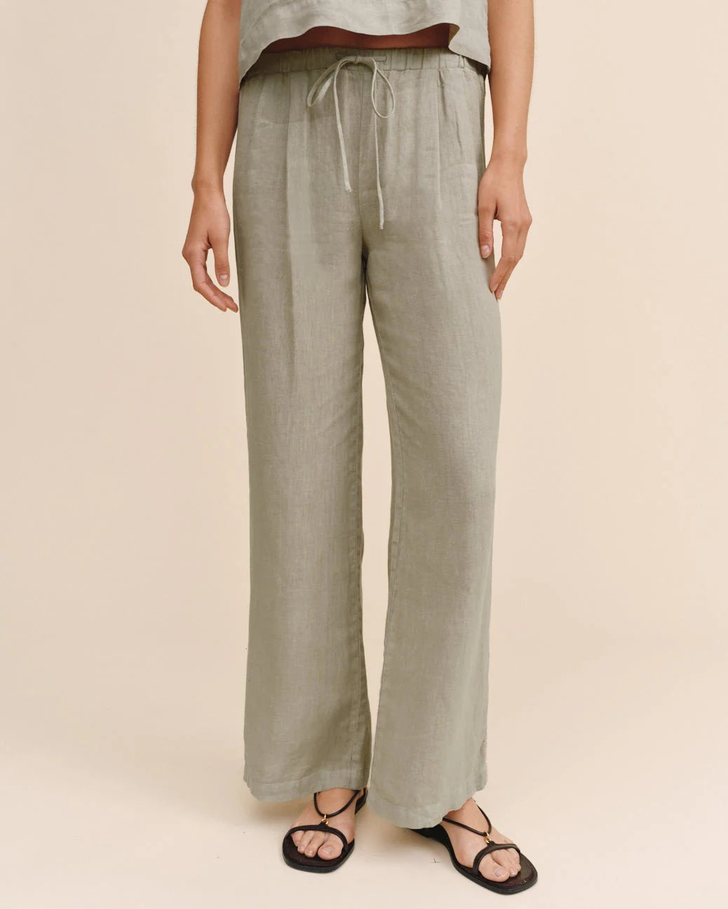 Beach Pant with Lattice Stripe