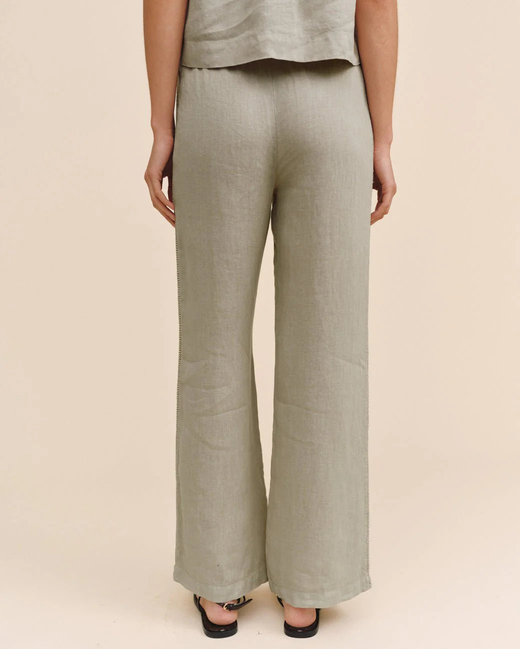 Beach Pant with Lattice Stripe