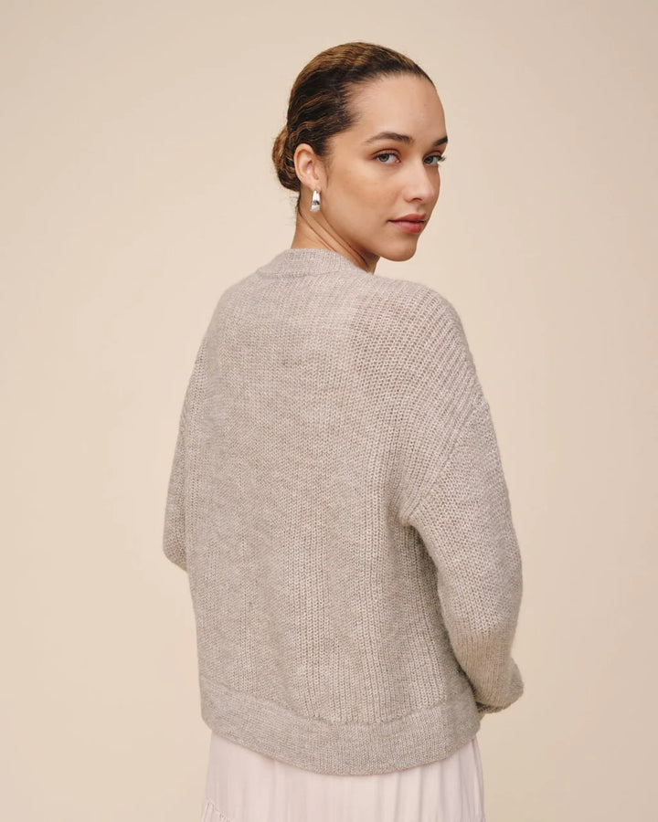 Beaded Crew Neck Sweater