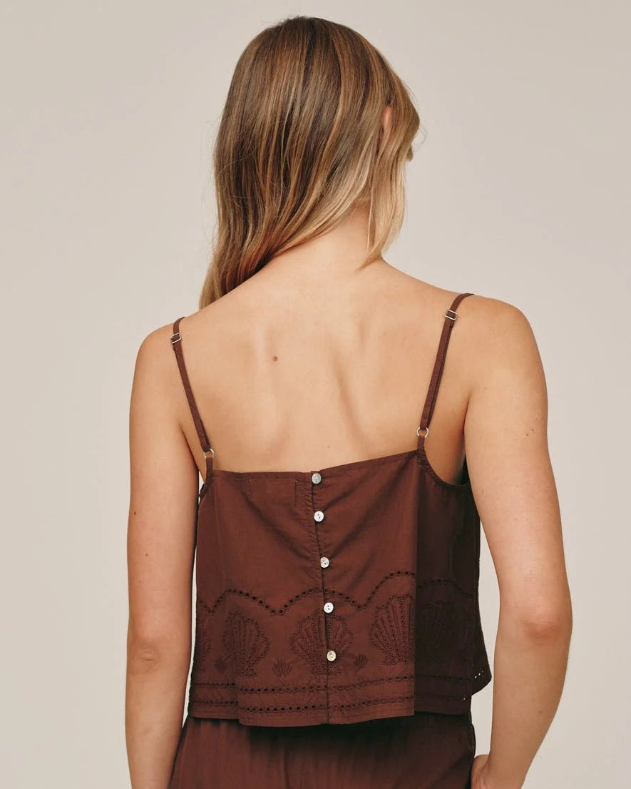 BUTTON BACK CAMI