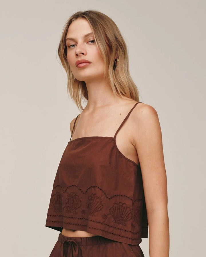 BUTTON BACK CAMI