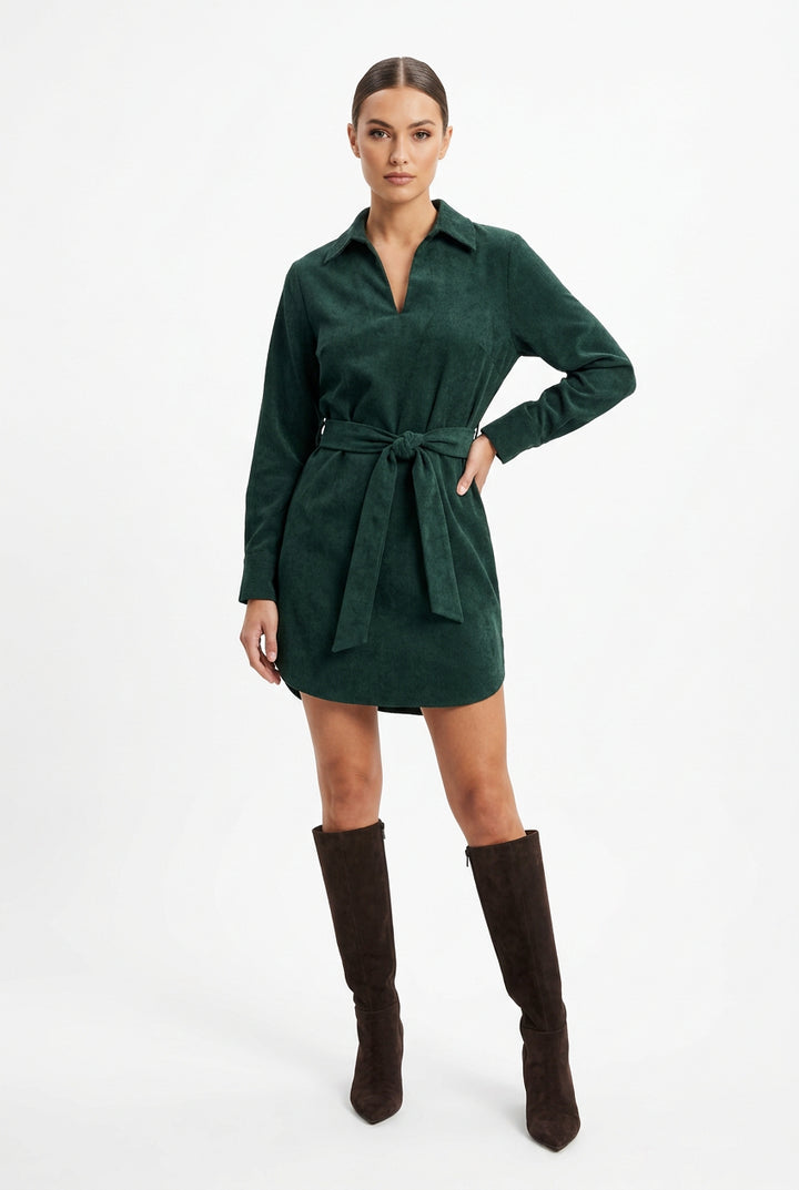 COLLAR PULLOVER DRESS