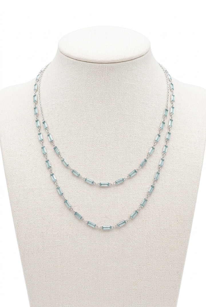 DOUBLE LAYERED COLOR NECKLACE