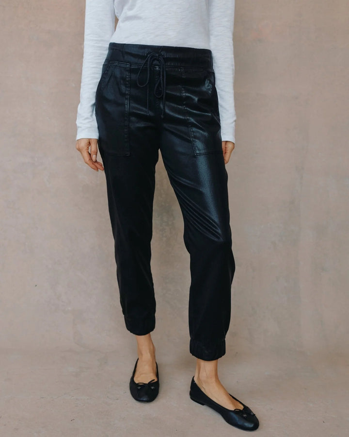 Faux Leather Chelsea Pocket Jogger