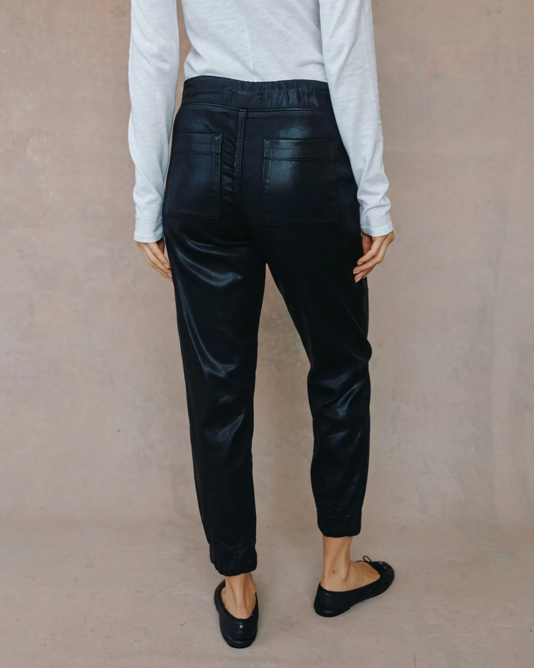 Faux Leather Chelsea Pocket Jogger