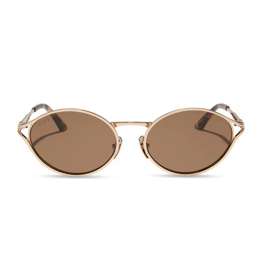 LEMONCELLO GOLD + BROWN SUNGLASSES