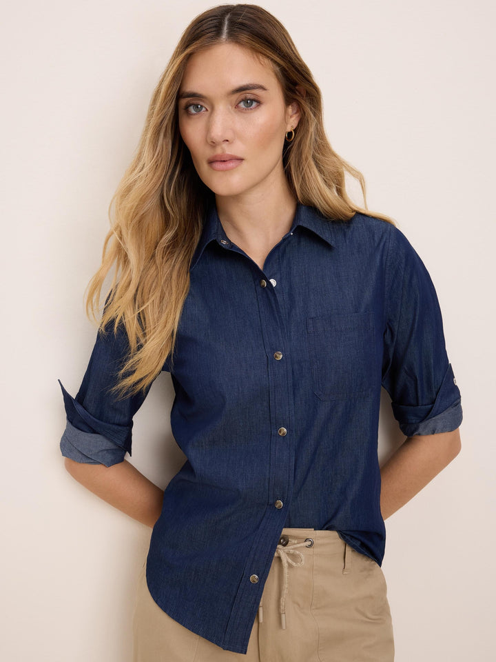 DRAPEY DENIM SHIRT