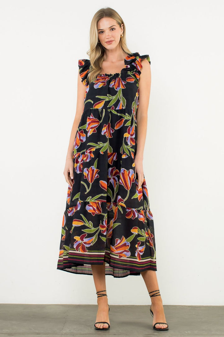 FLORAL TANK MAXI DRESS