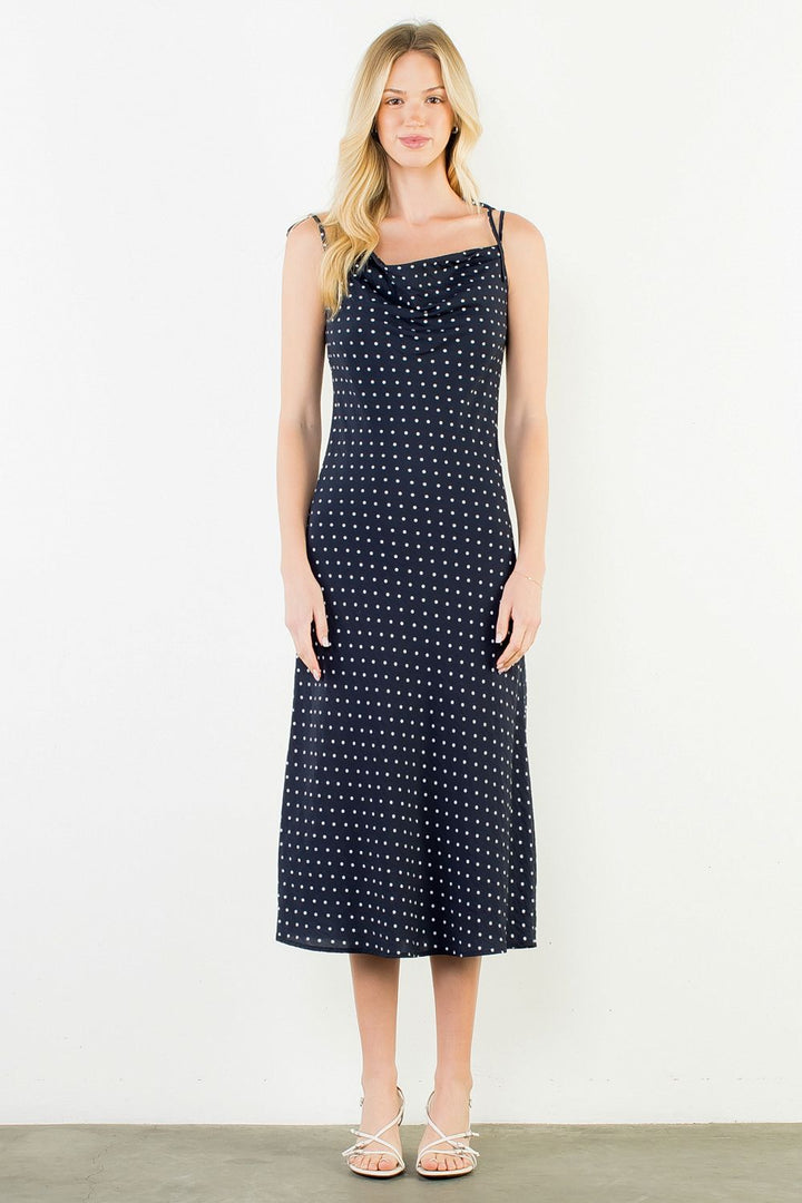 POLKA DOT MIDI DRESS