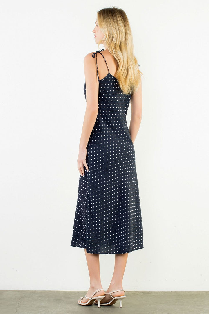 POLKA DOT MIDI DRESS