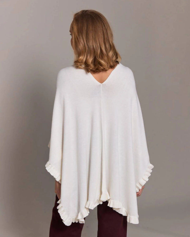 Cotton Cashmere Mini Ruffle Edge Topper