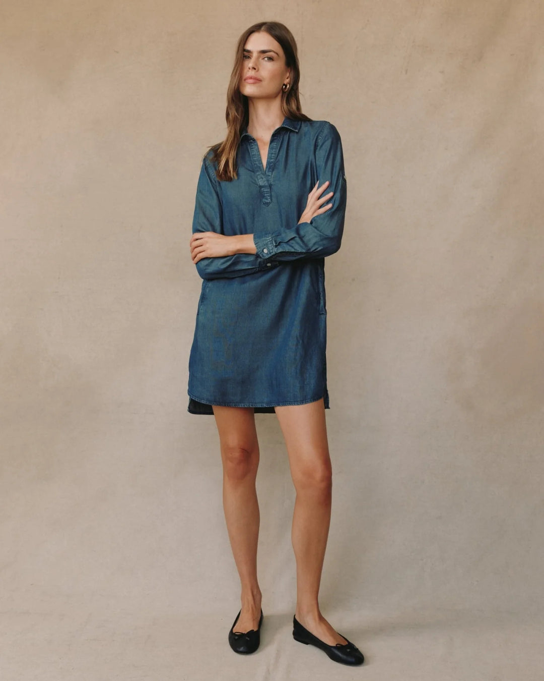 Long Sleeve A-Line Dress